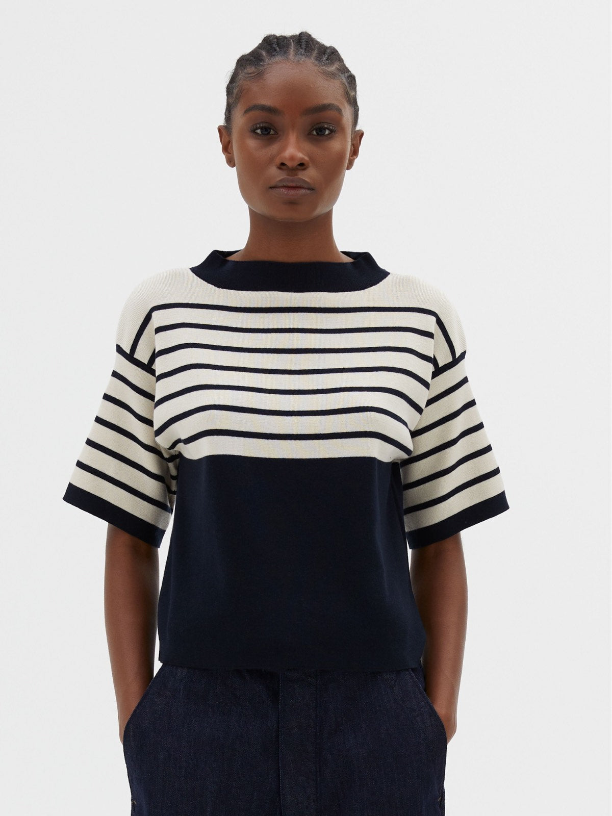 Navy breton jumper best sale