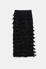 Load image into Gallery viewer, Dorothee Schumacher Emotional Essence Fringe Skirt
