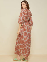 Load image into Gallery viewer, Otto-d-Ame-Printed-Cotton-long-dress-with-Porthole
