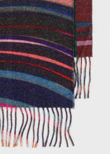 Load image into Gallery viewer, Paul Smith Women&#39;s Multi Colour Cashmere-Blend &#39;Midnight Swirl&#39; Check Scarf
