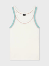 Load image into Gallery viewer, Paul-Smith-Women-s-Ivory-Cotton-Contrast-Overlock-Knitted-Vest-W2R-557N-P31300-02-3
