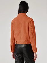 Load image into Gallery viewer, Paul-Smith-Women-s-Terracotta-Suede-Jacket-W2R-401JL-P31132-18
