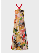 Load image into Gallery viewer, Paul-Smith-Womens-Floral-Collage-Silk-Halterneck-Dress
