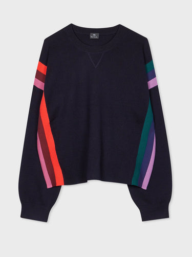 Paul-Smith-Women-s-Navy-KnittedCrew-Neck-sweater