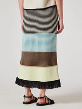 Load image into Gallery viewer, Paul-smith-Women-s-Cotton-Mixed-Stripe-Crochet-Knitted-Skirt-W2R-561N-P31303-79-3
