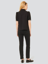 Load image into Gallery viewer, Tara-Jarmon-Tonino-Black-Crepe-Top
