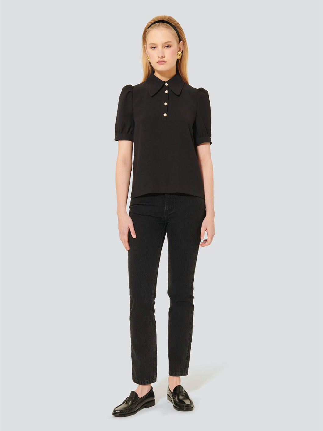 Tara-Jarmon-Tonino-Black-Crepe-Top