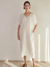 Load image into Gallery viewer, Velvet-by-Graham-Spencer-Women-s-Montana-Linen-Dress-in-Beach
