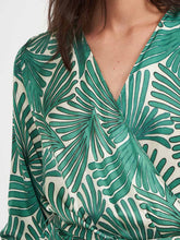 Load image into Gallery viewer, hartford-rosaline-womens-palm-print-dress-in-green
