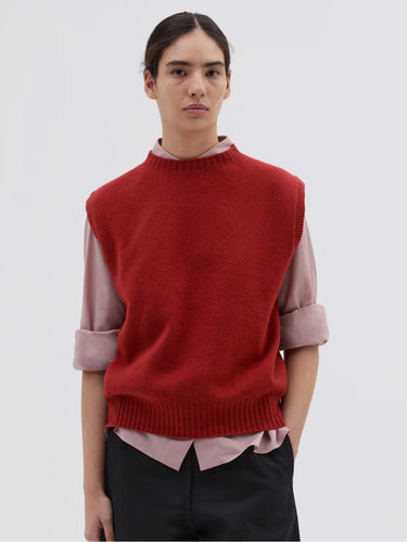 margaret-howell-women-aw24-boxy-crew-neck-slipover-merino-cashmere-carmine