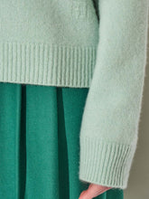 Load image into Gallery viewer, paul-and-joe-womens-normandie-cashmere-jumper-in-green
