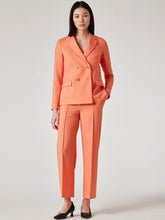 Load image into Gallery viewer, Paul Smith Women&#39;s Coral Wool Cropped Pleated Trousers
