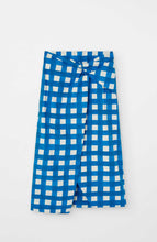 Load image into Gallery viewer, Loreak Mendian Blue and White Check Skirt
