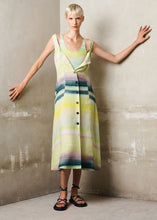 Load image into Gallery viewer, Paul Smith Lime and Yellow Horizontal Stripe Dress
